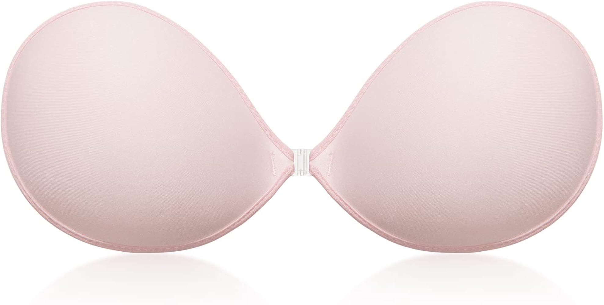 Wingslove Adhesive Bra Reusable Strapless Self Silicone Push-up Invisible Sticky Bras for Backless Dress